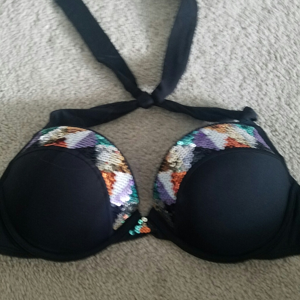 Sexy sequined bikini top